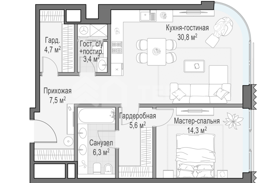 Объект ID 700000059 - Квартира