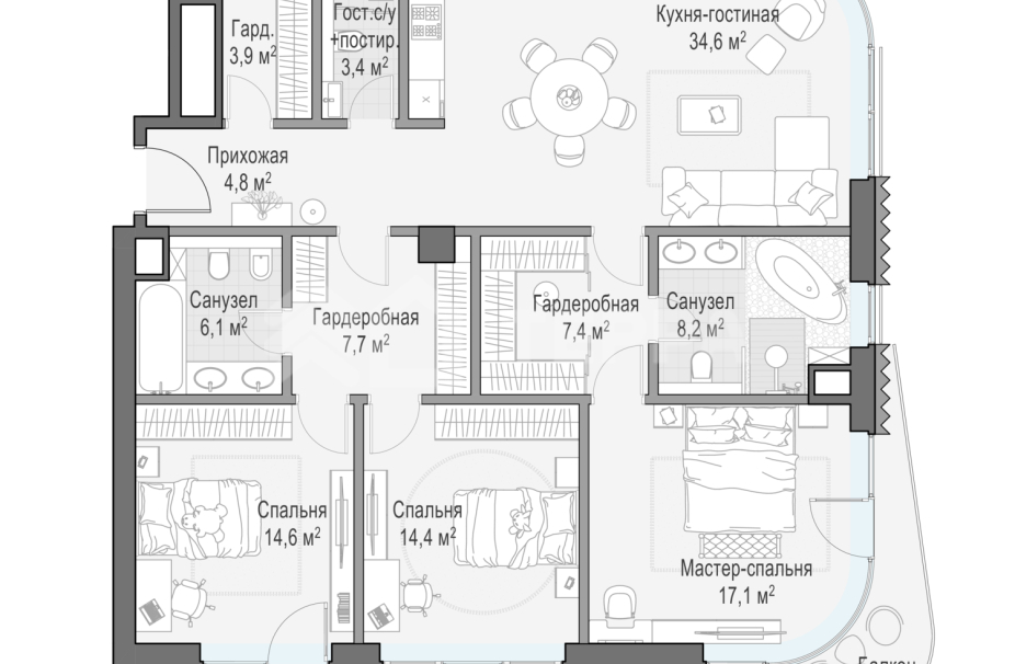 Объект ID 700000033 - Квартира