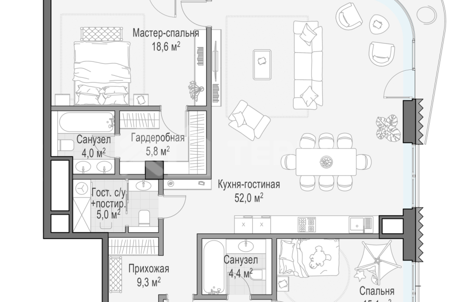 Объект ID 700000098 - Квартира