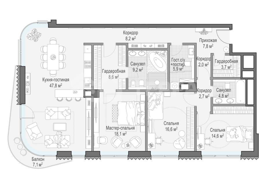 Объект ID 700000044 - Квартира