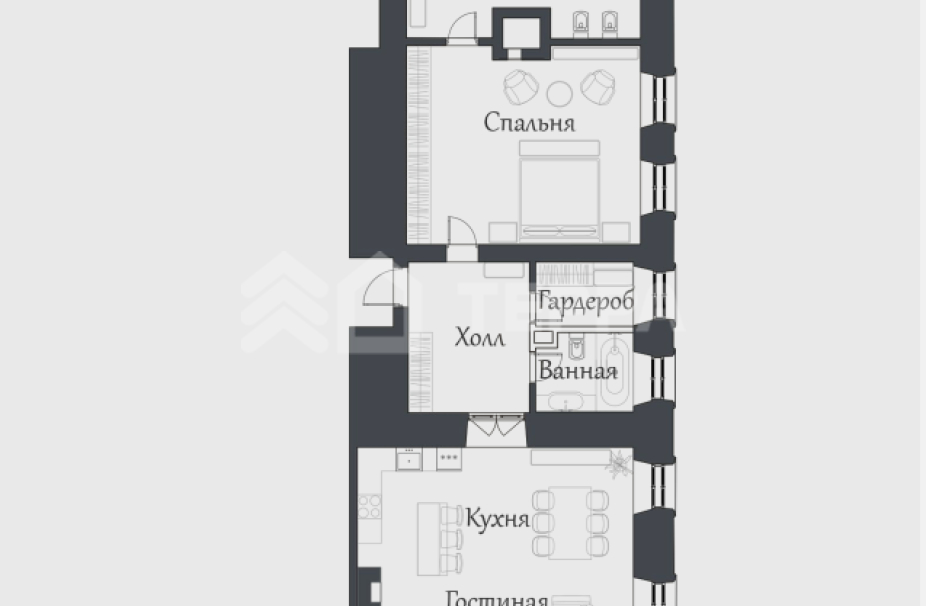 Объект ID 17296 - Квартира