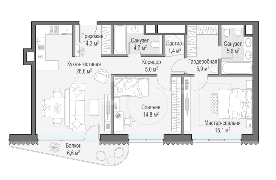 Объект ID 700000020 - Квартира